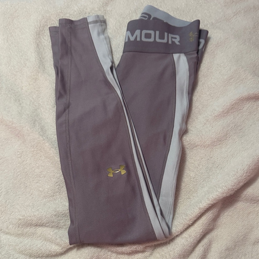 Under Armour Lavender and Light Gray Leggings